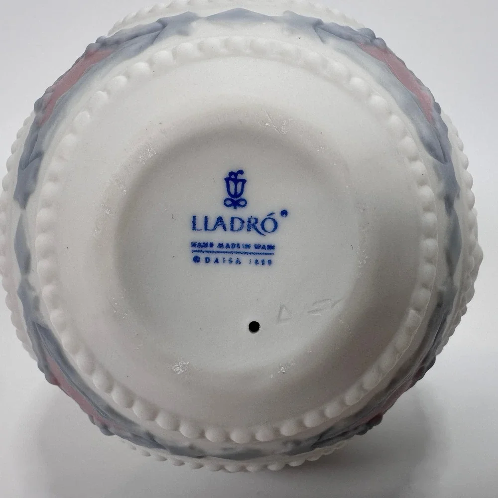 VTG Lladro 1990 Christmas Ornament 5730 Bola Navidad Mate Porcelain Santa w/ Box
